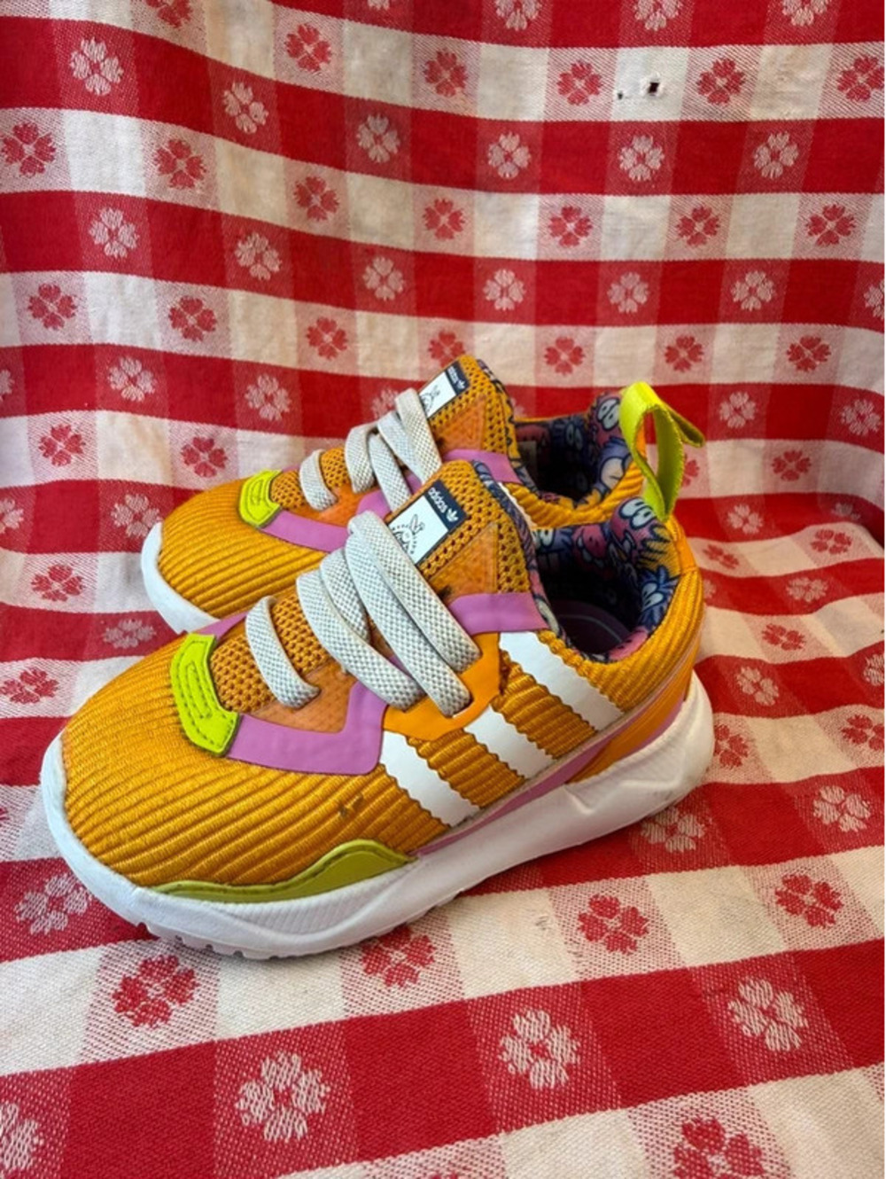 Colorful Adidas, baby shoes, size 5